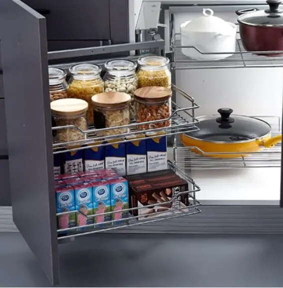 Magic Corner Basket cabinet accessory